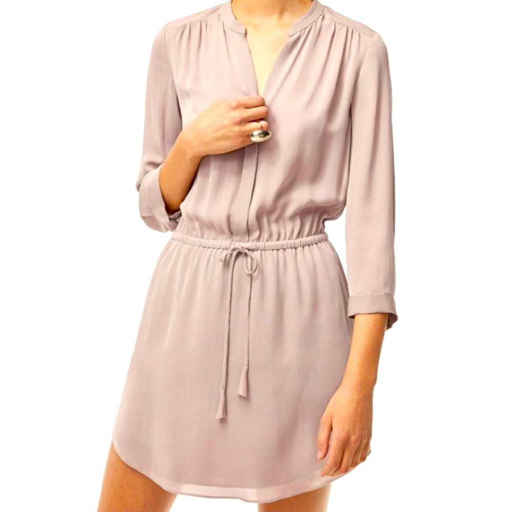 NWOT Babaton Silk Taupe Dress
